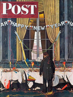 Norman Rockwell - Happy New Year, 1945