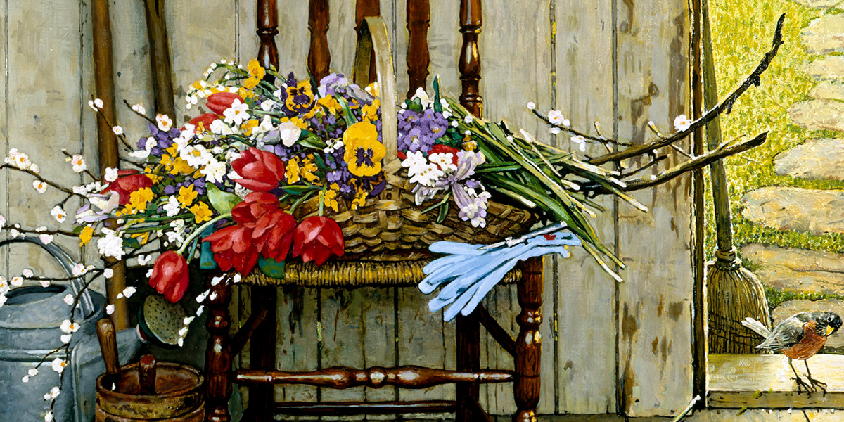 Norman Rockwell, Spring Flowers, 1969