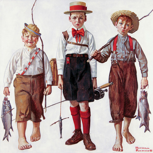 Norman Rockwell, The Catch, 1919