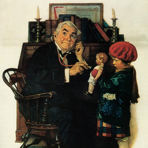 Norman Rockwell, Doctor and the Doll, 1929