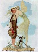 Norman Rockwell - Springtime 1933 (Spring Spirit with Boy)