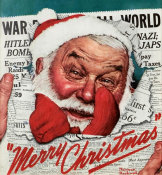 Norman Rockwell - Santa's in the News, 1942