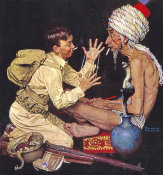 Norman Rockwell - Willie's Rope Trick, 1943