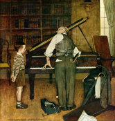 Norman Rockwell - Piano Tuner, 1947