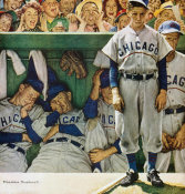 Norman Rockwell - The Dugout (Chicago Cubs in Dugout), 1948