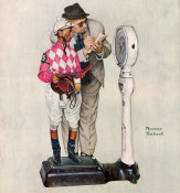 Norman Rockwell - Jockey Weighing In, 1958