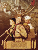 Four Sporting Boys - Missed, 1951 by Norman Rockwell - Paper Print ...