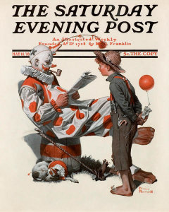 Norman Rockwell - Meeting the Clown, 1918