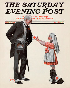 Norman Rockwell - Giving to the Red Cross, 1918