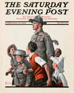 Norman Rockwell - Hero's Welcome, 1919