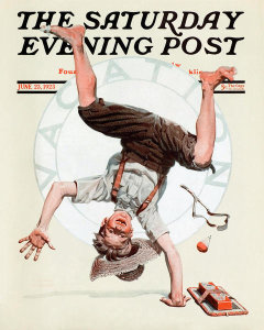 Norman Rockwell - Summer Vacation (Boy Doing Handspring), 1923