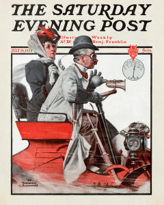 Norman Rockwell - Speeding Along, 1924