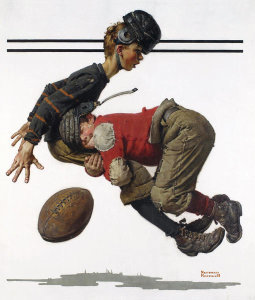 Norman Rockwell - Tackled, 1925