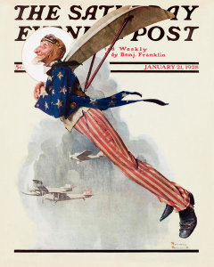 Norman Rockwell - Flying Uncle Sam, 1928