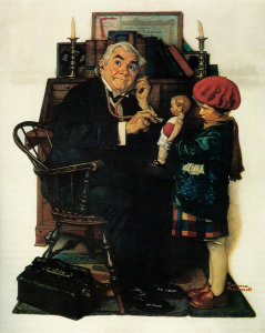 Norman Rockwell - Doctor and the Doll, 1929