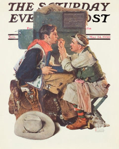 Norman Rockwell - Gary Cooper (The Texan), 1930