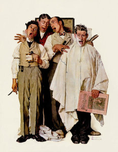 Norman Rockwell - Barbershop Quartet, 1936