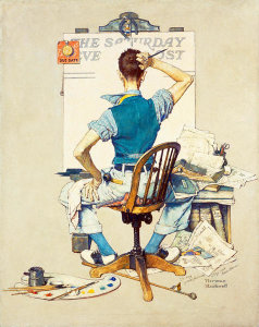 Norman Rockwell - Blank Canvas (Deadline), 1938