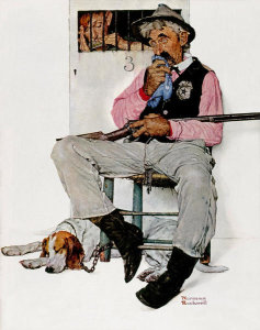 Norman Rockwell - Sheriff and Prisoner (Music Hath Charms, Sheriff Guarding Jail), 1939