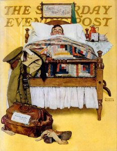 Norman Rockwell - Willie Gillis Home on Leave, 1941