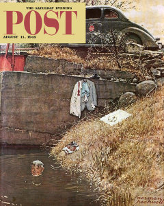 Norman Rockwell - Swimming Hole, 1945