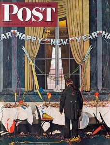 Norman Rockwell - Happy New Year, 1945