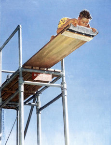 Norman Rockwell - High Dive, 1947