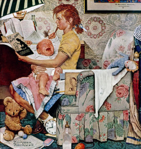 Norman Rockwell - The Babysitter, 1947