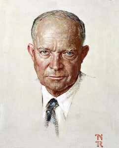 Norman Rockwell - The Day I Painted Ike, 1952
