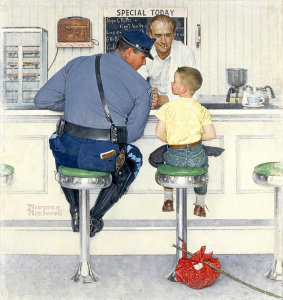Norman Rockwell - The Runaway, 1958