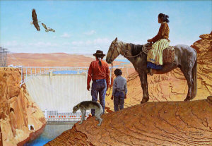 Norman Rockwell - Glen Canyon Dam, 1969
