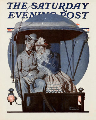 Norman Rockwell - Moonlight Buggy Ride, 1925