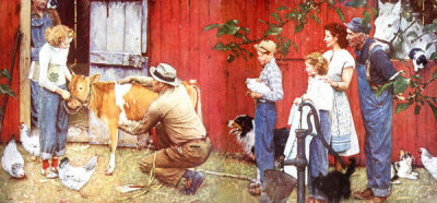Norman Rockwell - Norman Rockwell Visits a County Agent, 1948