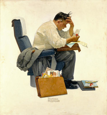 Norman Rockwell - The Expense Account, 1957
