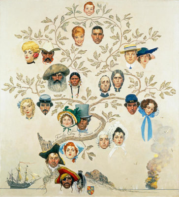 Norman Rockwell - Family Tree, 1959