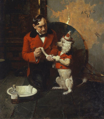 Norman Rockwell - While the Audience Waits, 1922