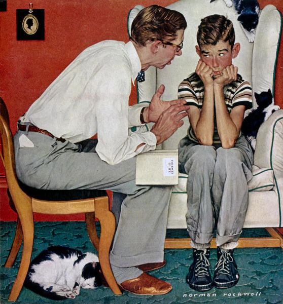 Facts of Life, 1951 by Norman Rockwell - Paper Print - Norman Rockwell ...